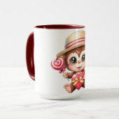 Monkey love tasse (Vorderseite Links)