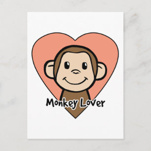 Monkey Lover Postkarte