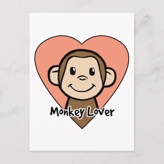 Monkey Lover Postkarte (Vorderseite)
