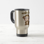 Monkey Lover Travel Mug Reisebecher (Vorderseite Links)