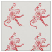 Monkey Mandala Fabric Stoff (Nahaufnahme)