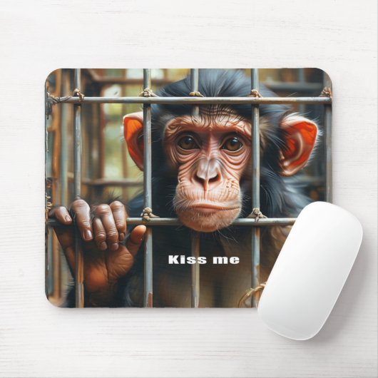 Monkey-Maus Mousepad (Mit Mouse)