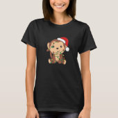 Monkey Merry Christmas Winter Animals Monkeys Chri T-Shirt (Vorderseite)