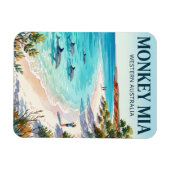 Monkey Mia Australien Magnet (Horizontal)