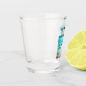 Monkey Mia Australien Schnapsglas (Links)