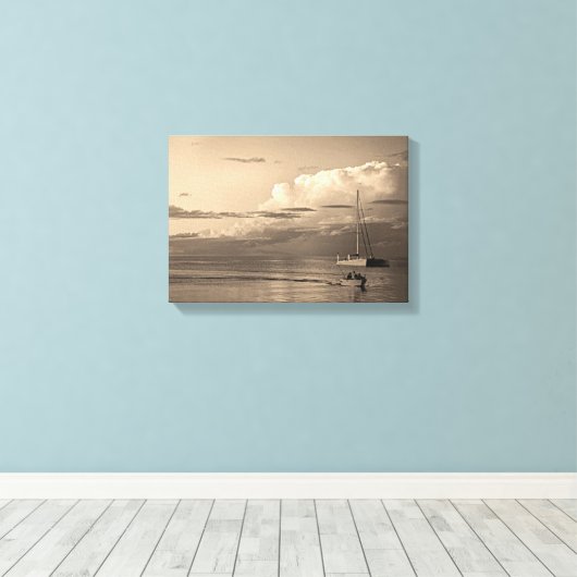 Monkey Mia Leinwanddruck (Insitu (Holzboden))