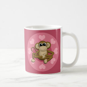 Monkey mich rosa Liebe-Tasse Kaffeetasse