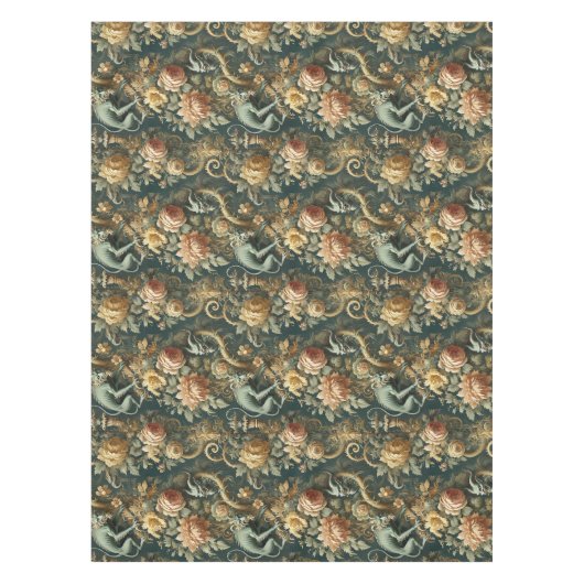 Monkey Minion Mischief - Baroque Large Print Tischdecke (Vorderseite)