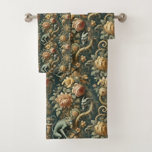 Monkey Minion Mischief - Gothic Viktorianisch Badhandtuch Set (Insitu)