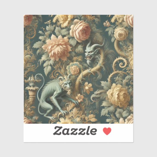 Monkey Minion Mischief - Gotisches Barock Aufkleber (Blatt)