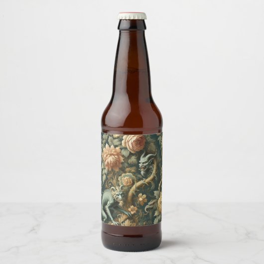 Monkey Minion Mischief - Gotisches Barock Bierflaschenetikett (Vorderseite)