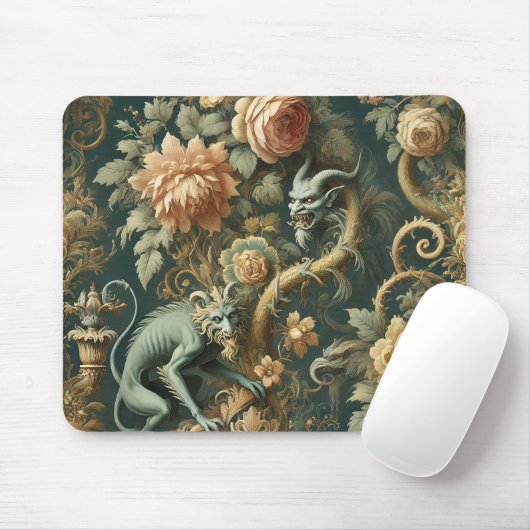 Monkey Minion Mischief - Gotisches Barock Mousepad (Mit Mouse)