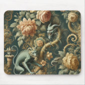 Monkey Minion Mischief - Gotisches Barock Mousepad (Vorne)