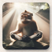 Monkey Monk Beverage Coaster Getränkeuntersetzer (Vorderseite)