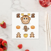 Monkey Napkin Serviette (Beispiel)