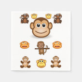 Monkey Napkin Serviette (Vorderseite)
