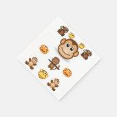 Monkey Napkin Serviette (Ecke)