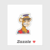 Monkey NFT Aufkleber (Blatt)