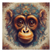 Monkey no 1 Glossy Poster (Vorderseite)
