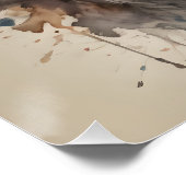 Monkey no 2 Glossy Poster (Ecke)