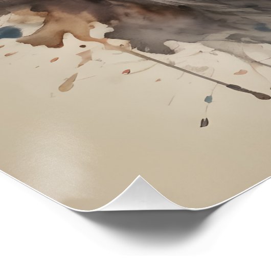 Monkey no 2 Glossy Poster (Ecke)