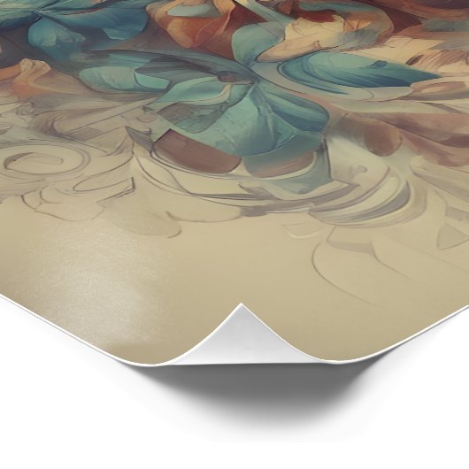 Monkey no 3 Glossy Poster (Ecke)