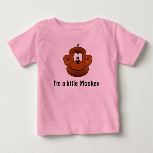 Monkey Onsie Baby T-shirt (Vorderseite)