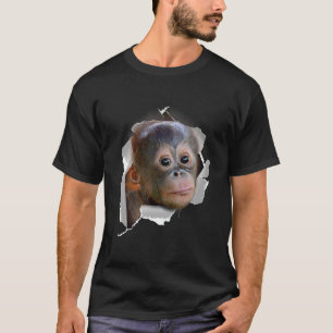 Monkey Orang Utans Baby Orang Utan GesichtsKostüm T-Shirt