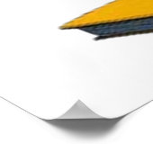 Monkey Paiter Tragen einer Sonnenbrille Poster (Ecke)