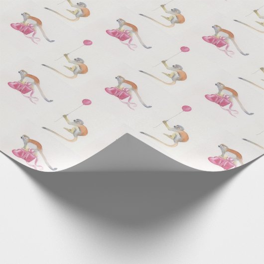 Monkey Party Birthday Cadeaupapier II Geschenkpapier (Ecke)