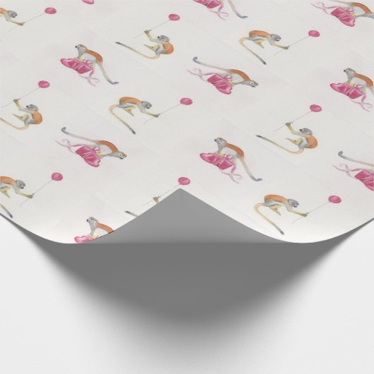 Monkey Party Birthday Gift Wrap Cadeaupapier Geschenkpapier (Ecke)