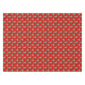 Monkey Pattern Design Red Tischdecke (Vorderseite (Horizontal))
