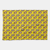 Monkey Pattern Design Yellow  Geschirrtuch (Horizontal)