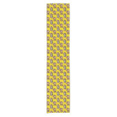 Monkey Pattern Design Yellow  Kurzer Tischläufer (Vorderseite)