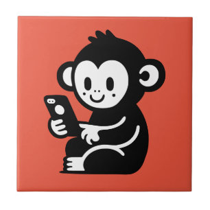 Monkey Phone Fliese