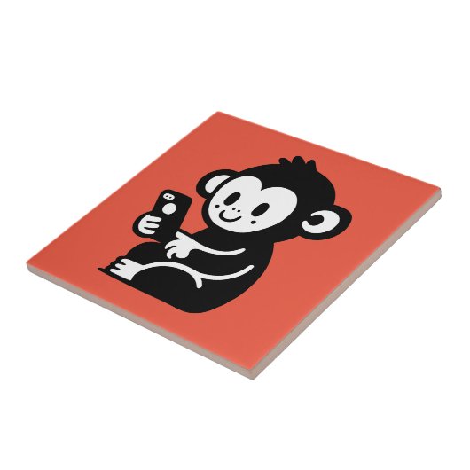 Monkey Phone Fliese (Seite)