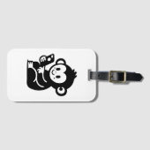 Monkey Phone Gepäckanhänger (Vorderseite (Horizontal))
