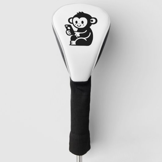 Monkey Phone Golf Headcover (Vorderseite)