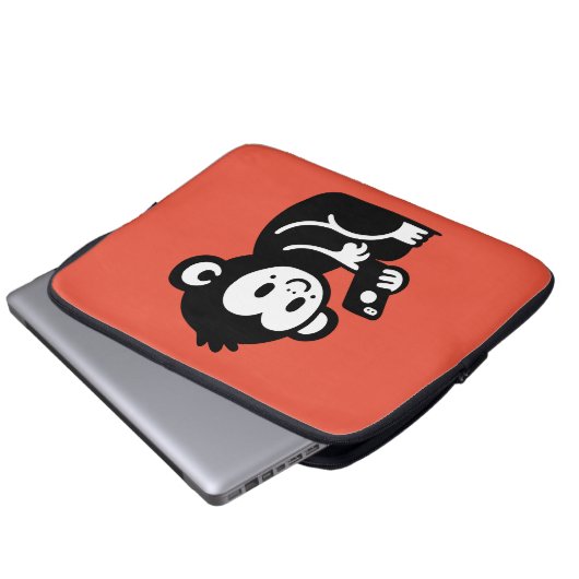Monkey Phone Laptopschutzhülle (Vorne Knopf)