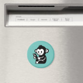 Monkey Phone Magnet (In Situ (Geschirrspüler))