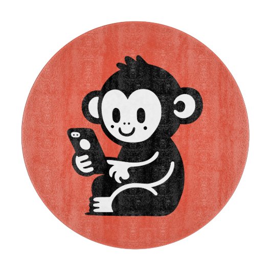 Monkey Phone Schneidebrett (Vorderseite)