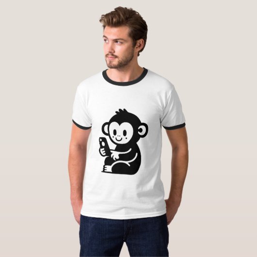 Monkey Phone T-Shirt (Vorne ganz)