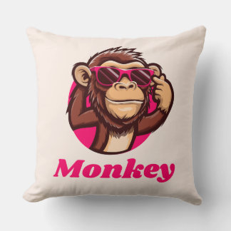 monkey pillowcase kissen