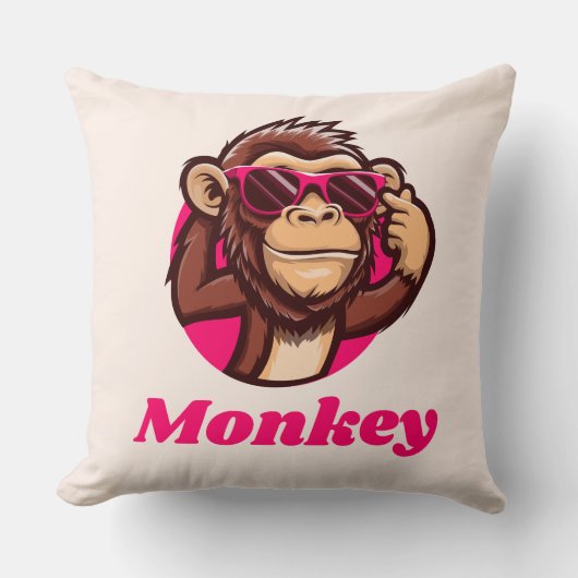 monkey pillowcase kissen (Vorderseite)
