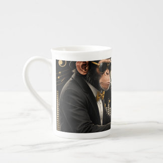 Monkey Playing Piano Music Poster – I Am Music Porzellantasse
