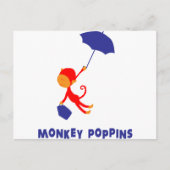 Monkey Poppins Postkarte (Vorderseite)