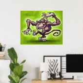 Monkey Poster (Heimbüro)