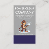 Monkey Power Clean Loyalty Punch Card Treuekarte (Rückseite)