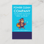 Monkey Power Clean Loyalty Punch Card Treuekarte (Rückseite)