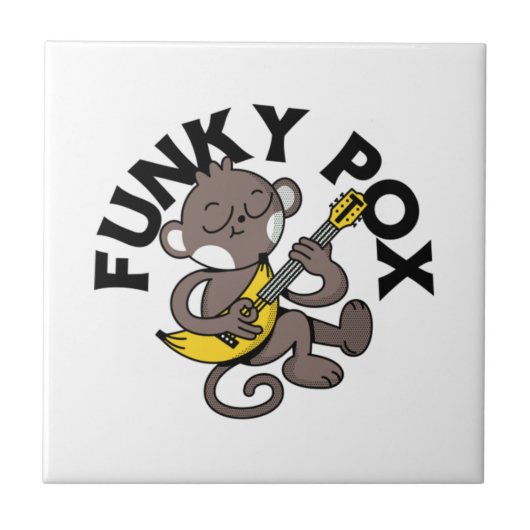 Monkey Pox Funky Pox Fliese (Vorderseite)